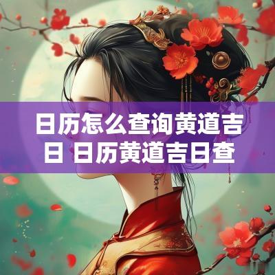 日历怎么查询黄道吉日 日历黄道吉日查询2025年老黄历