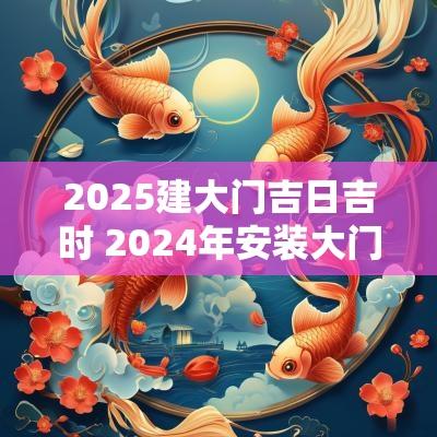 2025建大门吉日吉时 2025年安装大门吉日及时间