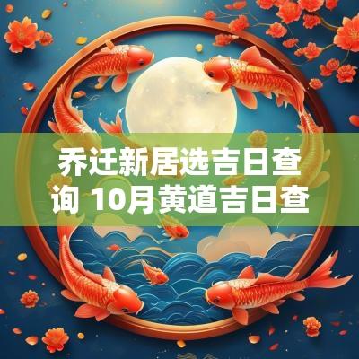 乔迁新居选吉日查询 10月黄道吉日查询2025年乔迁新居