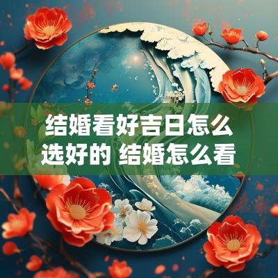 结婚看好吉日怎么选好的 结婚怎么看好的日期