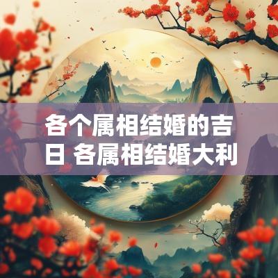 各个属相结婚的吉日 各属相结婚大利月