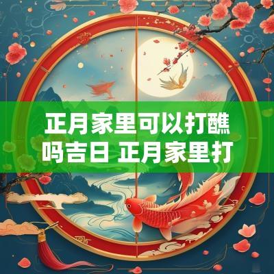 正月家里可以打醮吗吉日 正月家里打孔好吗