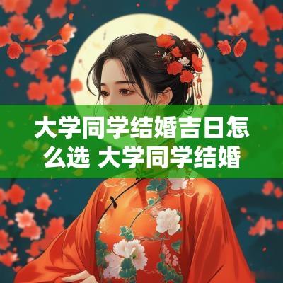 大学同学结婚吉日怎么选 大学同学结婚一般随多少钱