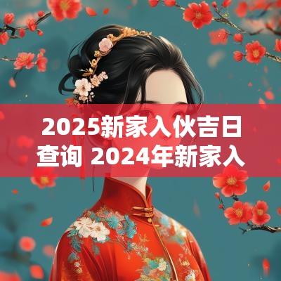2025新家入伙吉日查询 2025年新家入宅吉日