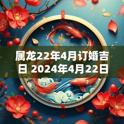 属龙22年4月订婚吉日 2025年4月22日适合订婚吗