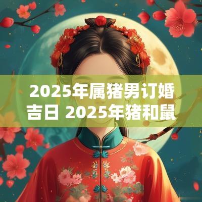 2025年属猪男订婚吉日 2025年猪和鼠结婚吉日