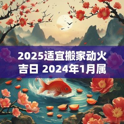 2025适宜搬家动火吉日 2025年1月属鼠搬家入宅黄道吉日