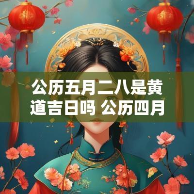 公历五月二八是黄道吉日吗 公历四月十九日是黄道吉日