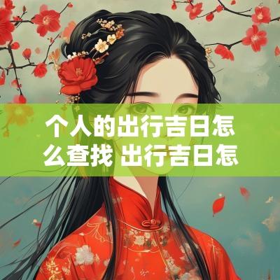 个人的出行吉日怎么查找 出行吉日怎么选择