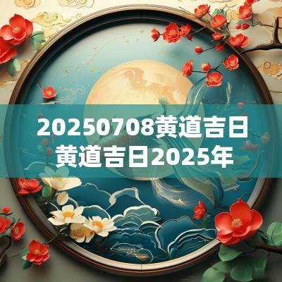 20250708黄道吉日 黄道吉日2025年