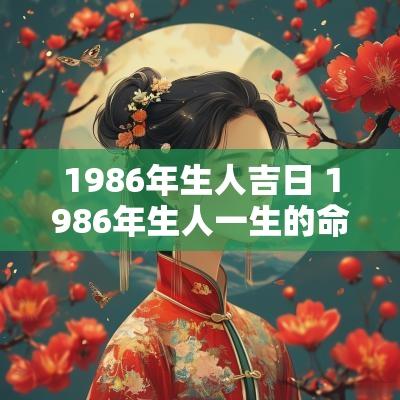 1986年生人吉日 1986年生人一生的命运