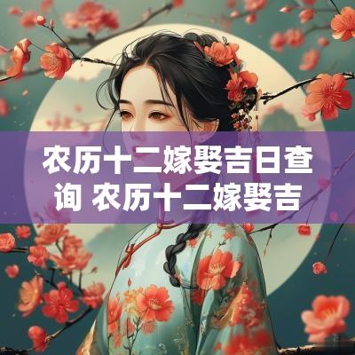 农历十二嫁娶吉日查询 农历十二嫁娶吉日查询表