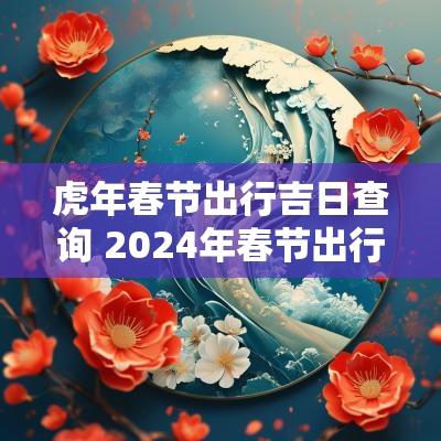 蛇年春节出行吉日查询 2025年春节出行吉时查询