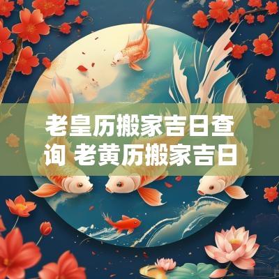 老皇历搬家吉日查询 老黄历搬家吉日查询2025年10月