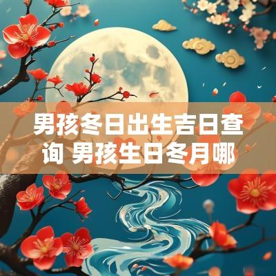 男孩冬日出生吉日查询 男孩生日冬月哪个日子好