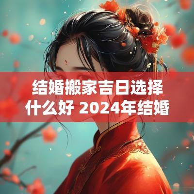 结婚搬家吉日选择什么好 2025年结婚搬家好不好