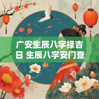 广安生辰八字择吉日 生辰八字安门查询