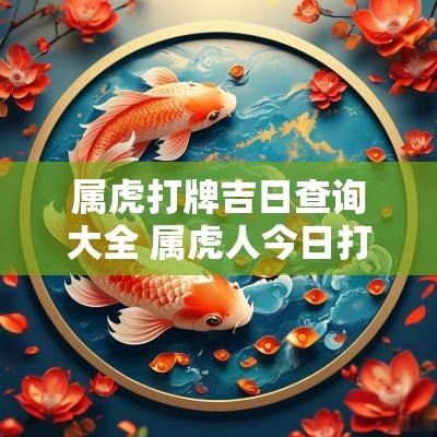 属虎打牌吉日查询大全 属虎人今日打牌最佳方位2025