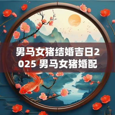 男马女猪结婚吉日2025 男马女猪婚配好不好