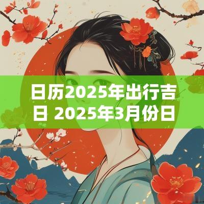 日历2025年出行吉日 2025年3月份日历结婚吉日