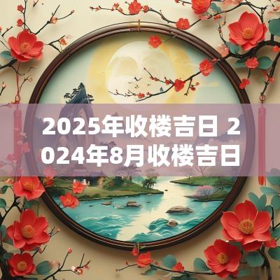 2025年收楼吉日 2025年8月收楼吉日