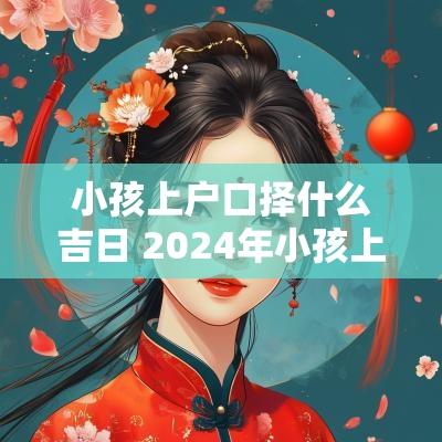 小孩上户口择什么吉日 2025年小孩上户口