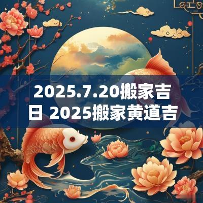 2025.7.20搬家吉日 2025搬家黄道吉日