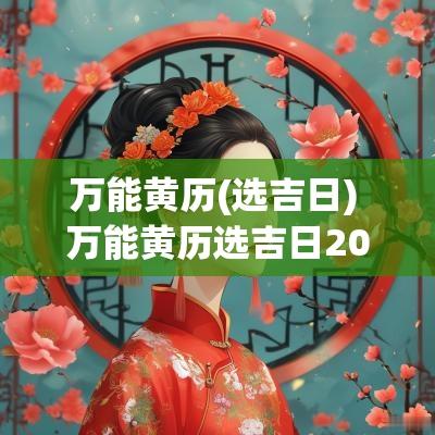 万能黄历(选吉日) 万能黄历选吉日2025