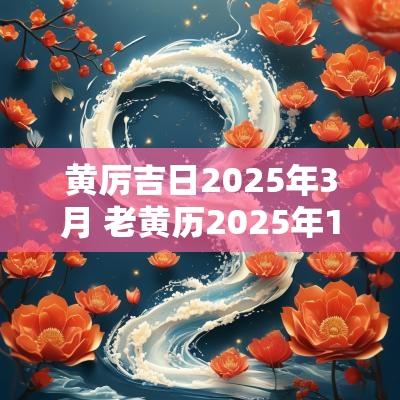 黄厉吉日2025年3月 老黄历2025年1月黄道吉日