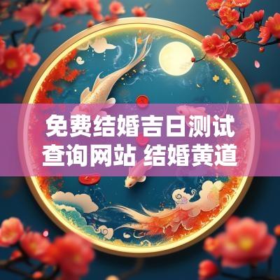 免费结婚吉日测试查询网站 结婚黄道吉日查询2025免费
