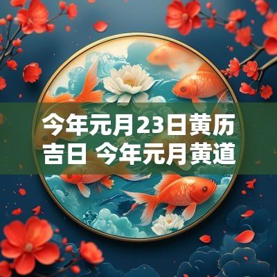 今年元月23日黄历吉日 今年元月黄道吉日有哪些日子