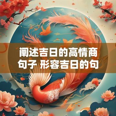 阐述吉日的高情商句子 形容吉日的句子