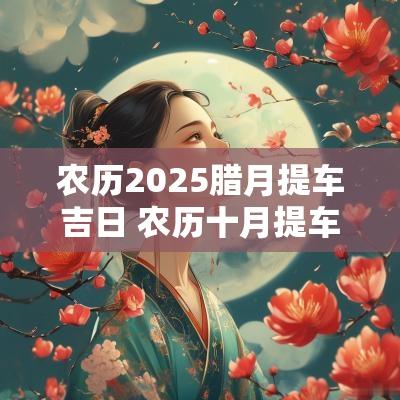 农历2025腊月提车吉日 农历十月提车吉日查询