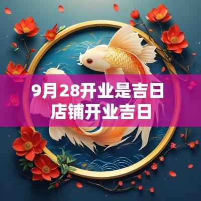 9月28开业是吉日 店铺开业吉日