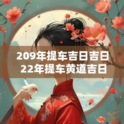 209年提车吉日吉日 22年提车黄道吉日