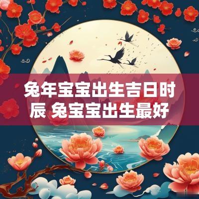 蛇年宝宝出生吉日时辰 兔宝宝出生最好命的时辰