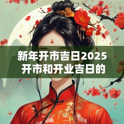 新年开市吉日2025 开市和开业吉日的区别