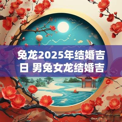 兔龙2025年结婚吉日 男兔女龙结婚吉日2025