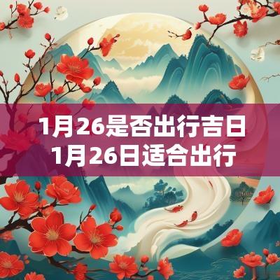 1月26是否出行吉日 1月26日适合出行吗