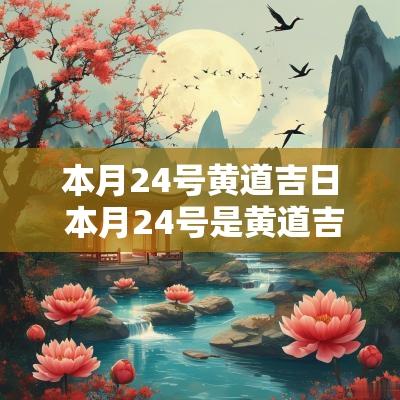本月24号黄道吉日 本月24号是黄道吉日
