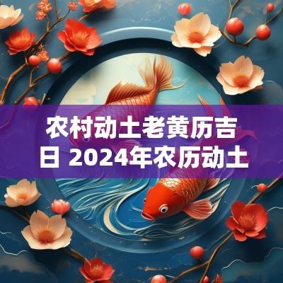 农村动土老黄历吉日 2025年农历动土黄道吉日表