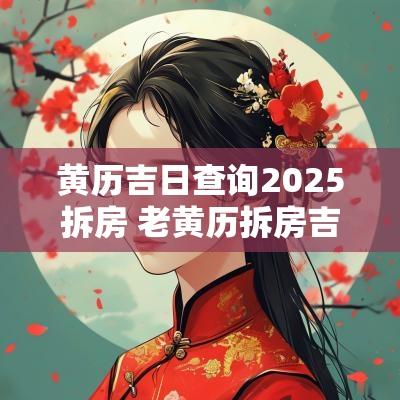 黄历吉日查询2025拆房 老黄历拆房吉日查询