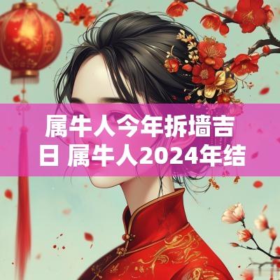 属牛人今年拆墙吉日 属牛人2025年结婚的吉日