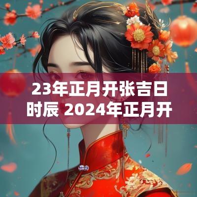 23年正月开张吉日时辰 2025年正月开张黄道吉日有哪些