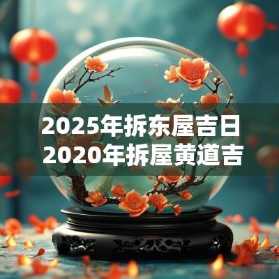 2025年拆东屋吉日 2025年拆屋黄道吉日是哪天?