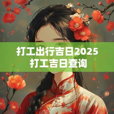 打工出行吉日2025 打工吉日查询