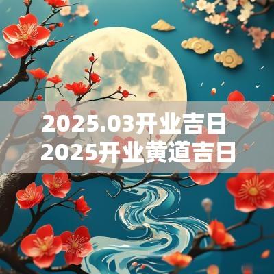 2025.03开业吉日 2025开业黄道吉日