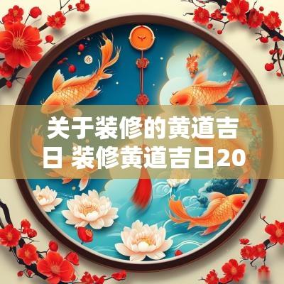 关于装修的黄道吉日 装修黄道吉日2025年