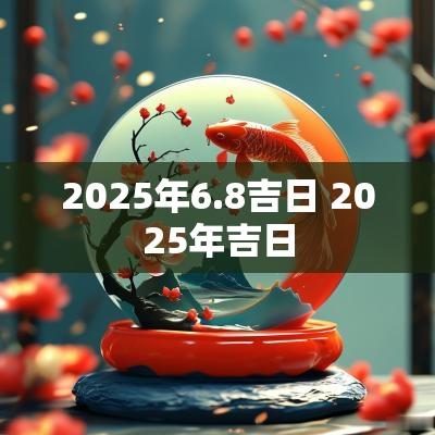 2025年6.8吉日 2025年吉日