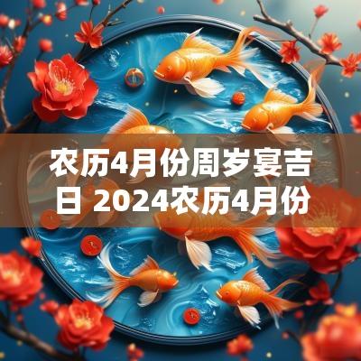 农历4月份周岁宴吉日 2025农历4月份黄道吉日